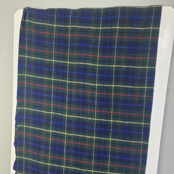 Pendleton Wool Tartan Blue Green Plaid Blanket Throw ~52" x 70" Camping Cabin - Picture 5 of 7